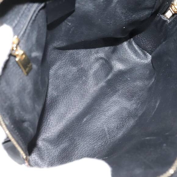 CELINE Macadam Canvas Backpack Pvc Leather Black Silver - Picture 11 of 16